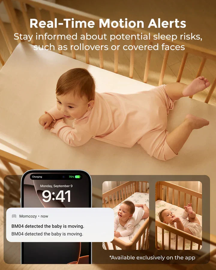 Momcozy BM04 / Me 2 kamera– Kamera Monitorimi Smart Wi-Fi për Foshnjë me Ekran 5″ dhe funksion Dual-Mode