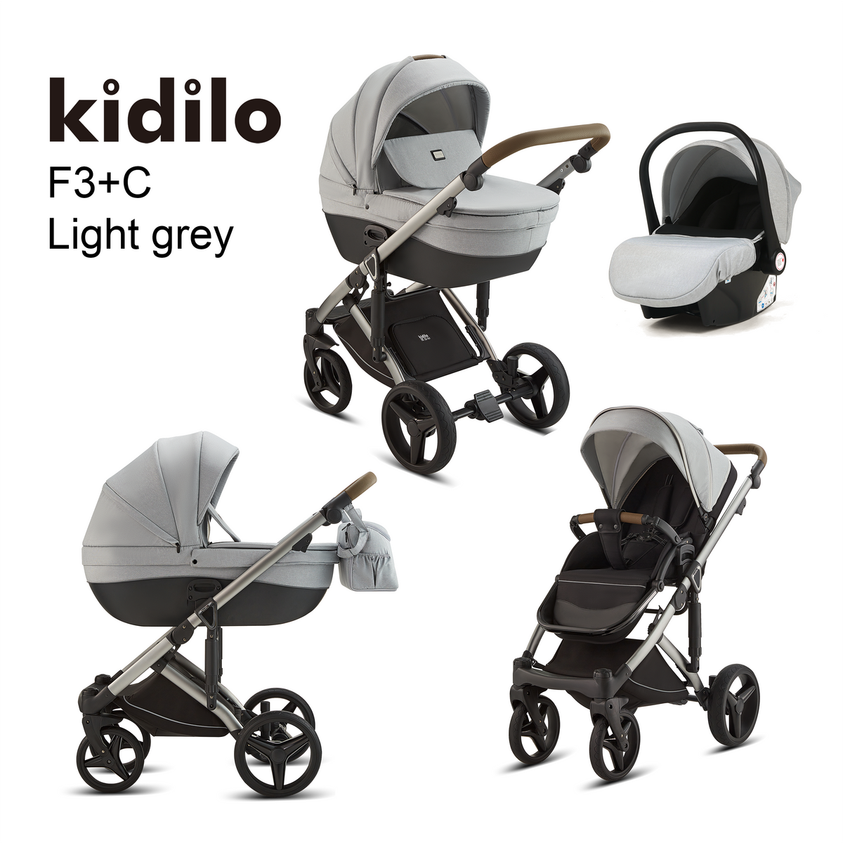 Karrocë Kidilo - Set 4në1 Treviso