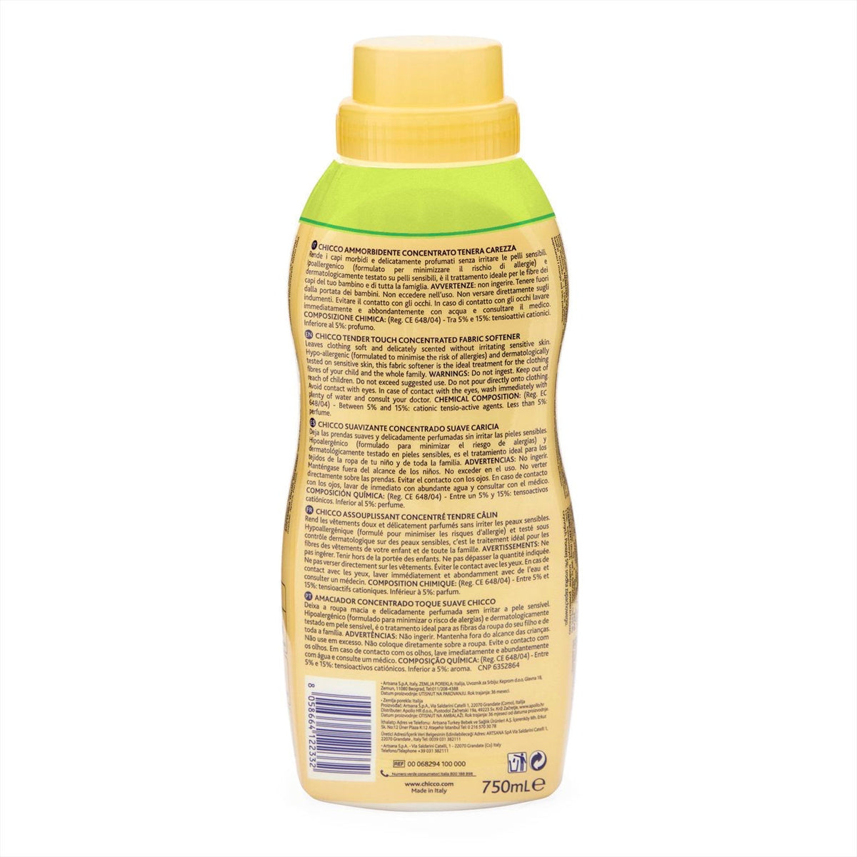 Zbutës Chicco Sensitive (Prekje e Butë) – 750 ml