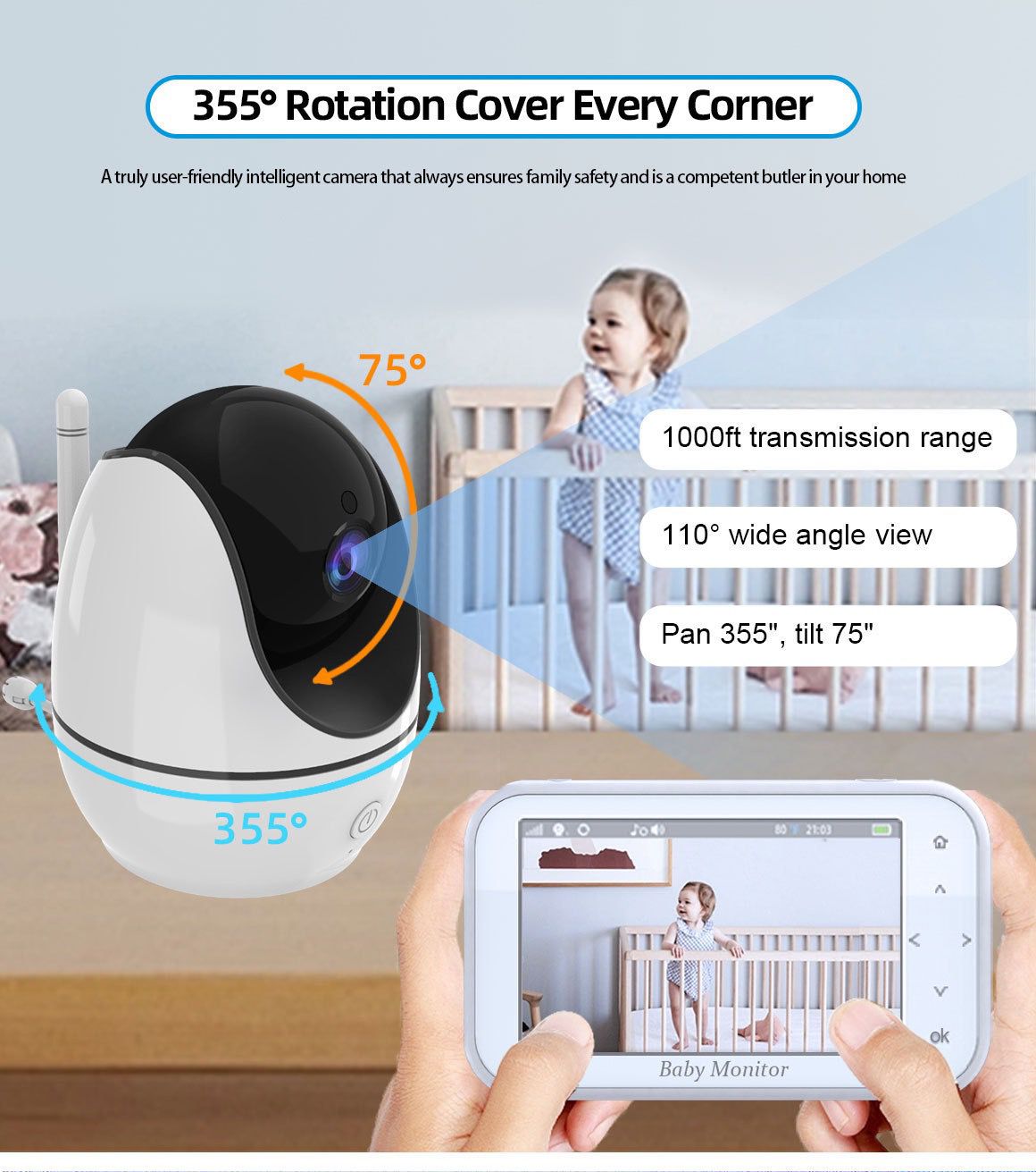 Kamerë Monitorimi - Video Baby Monitor Clara