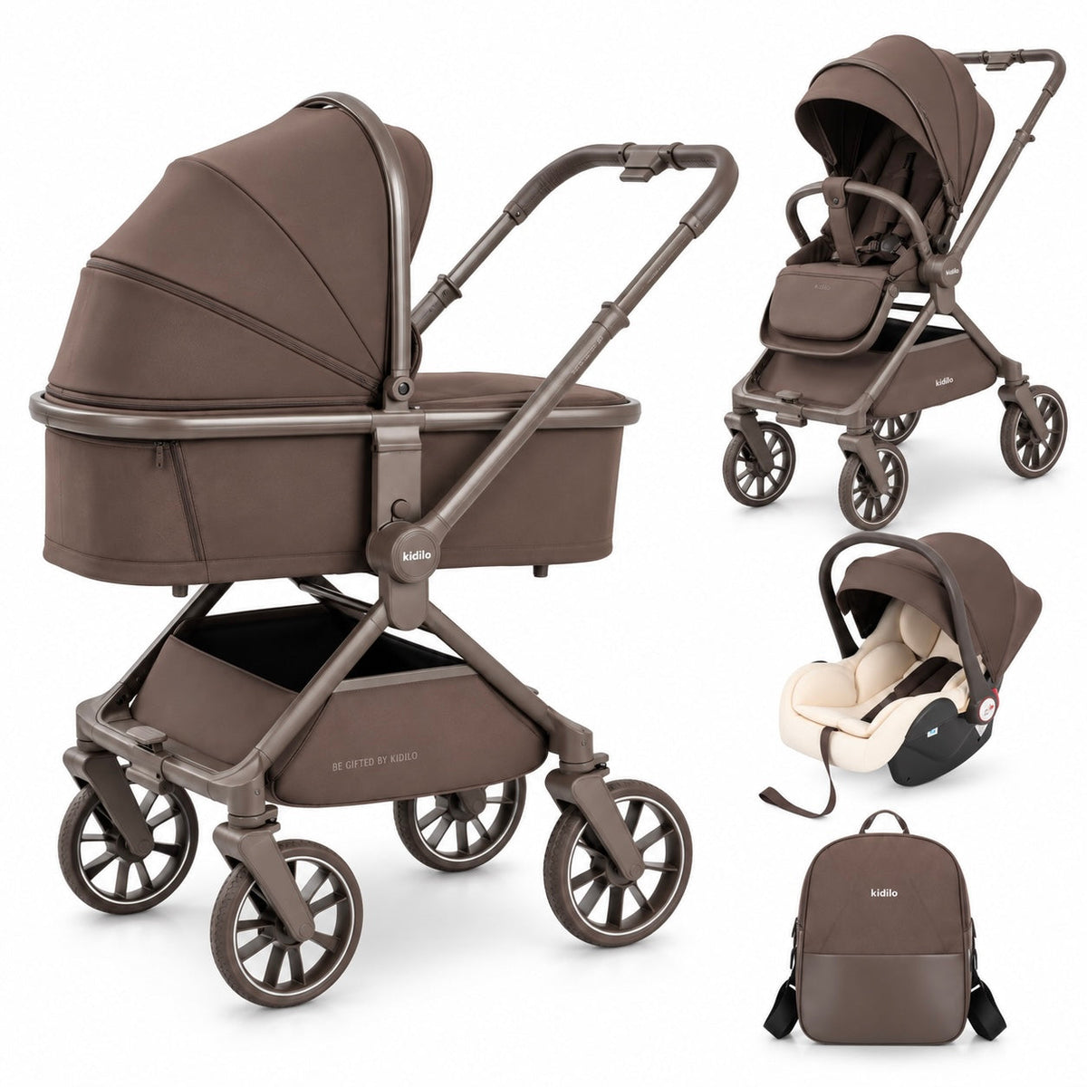 Karrocë Kidilo - Set 3në1 Rome