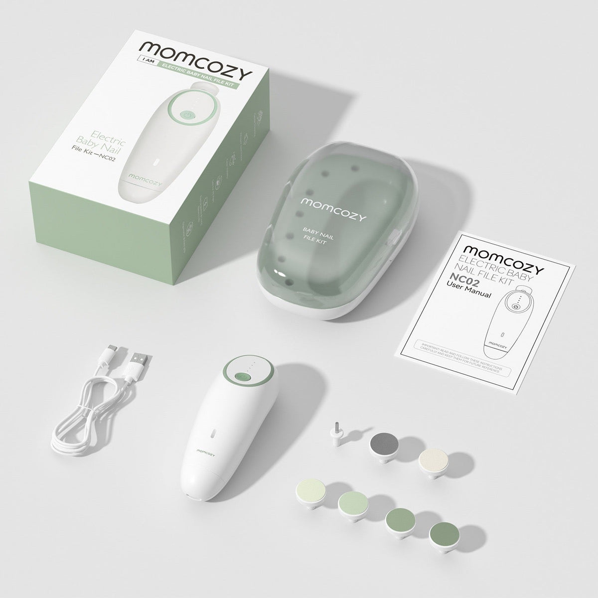 Momcozy NC02 – Prerës Elektrik për Thonjtë e Bebes (Low Noise)