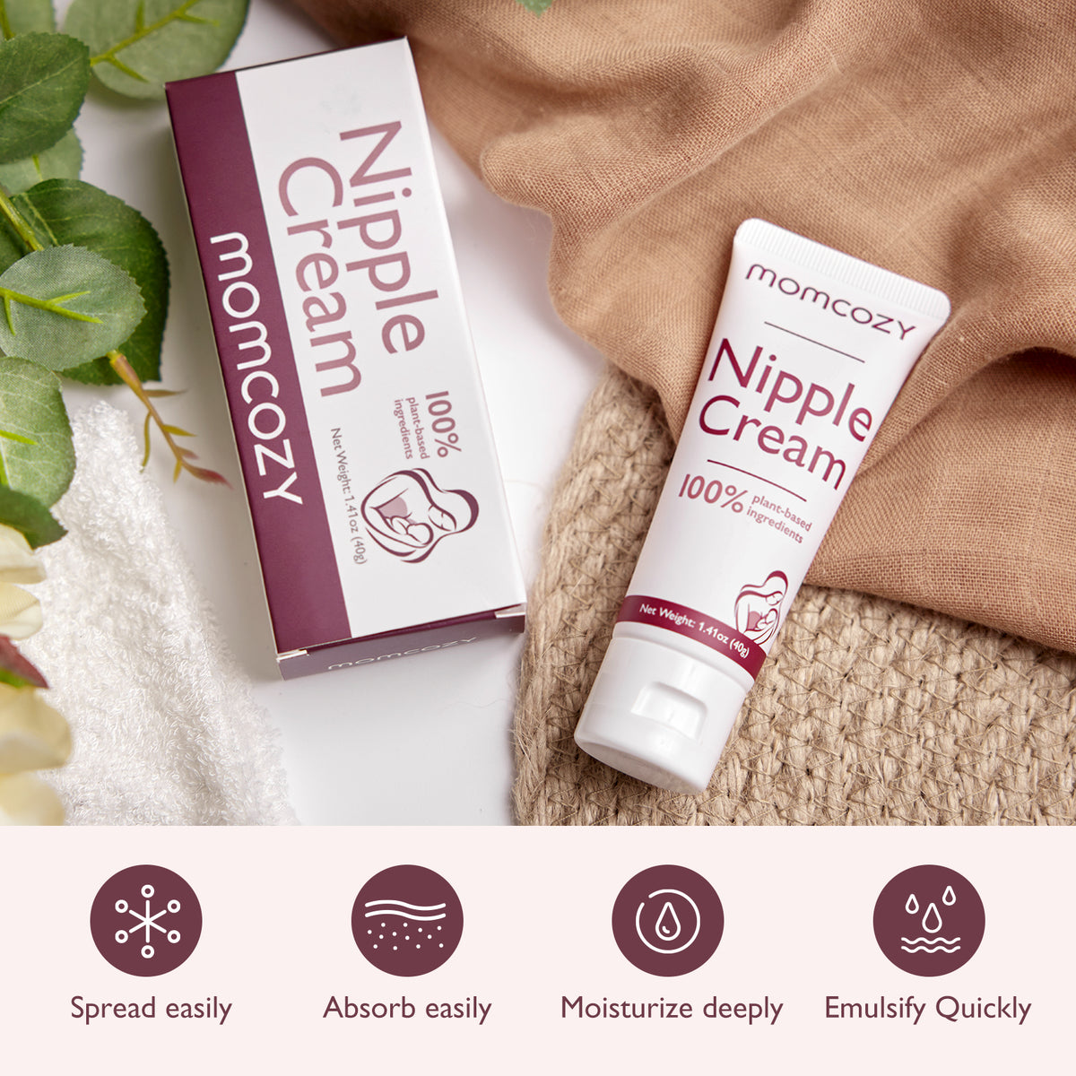 Krem për thithka Momcozy NM001 – 100% Natyral, pa Lanolin