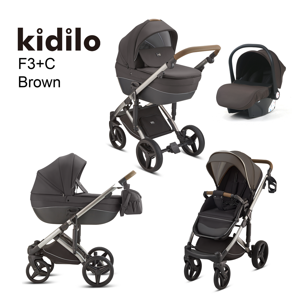 Karrocë Kidilo - Set 4në1 Treviso
