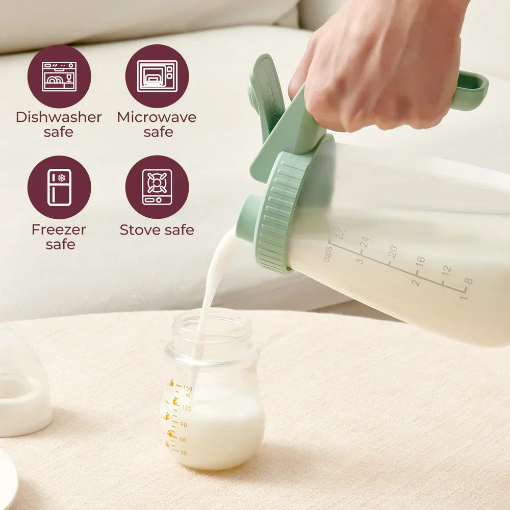 Momcozy bokall për ruajtjen e qumështit të gjirit, 150ml