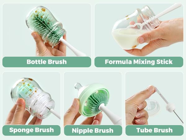 Momcozy – Set elektrik pastrimi shishesh për bebe 7 në 1