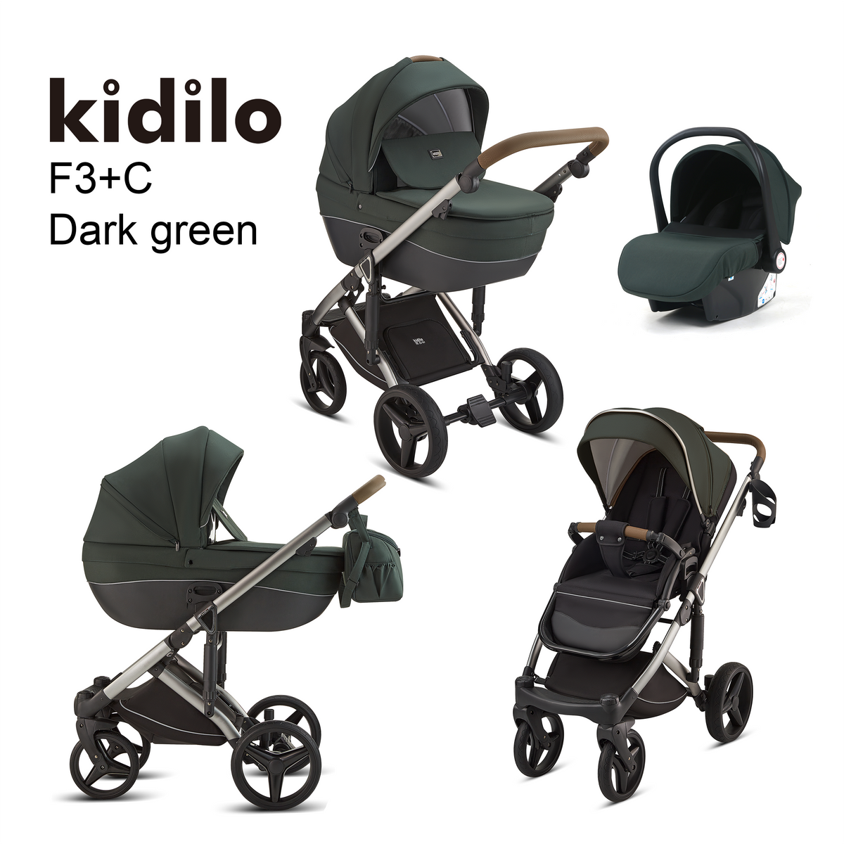 Karrocë Kidilo - Set 4në1 Treviso