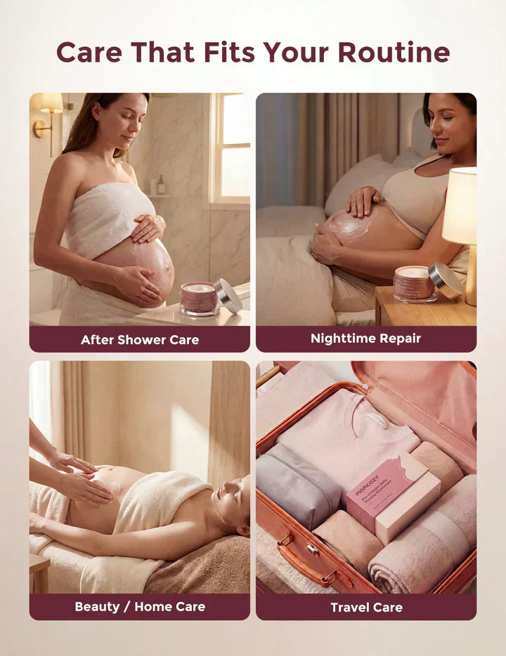 Momcozy Pro-Collagen Belly Moisturizer – Krem Hidratues për Barkun gjatë Shtatzënisë
