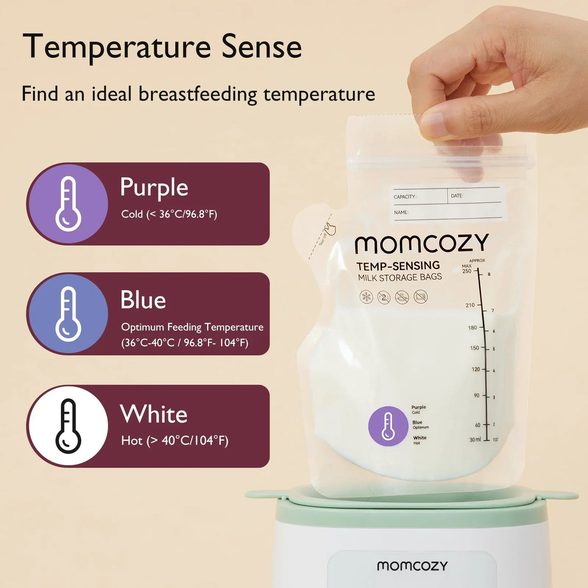 Momcozy MS029 Qese për Ruajtjeje të qumështit me (Spout)