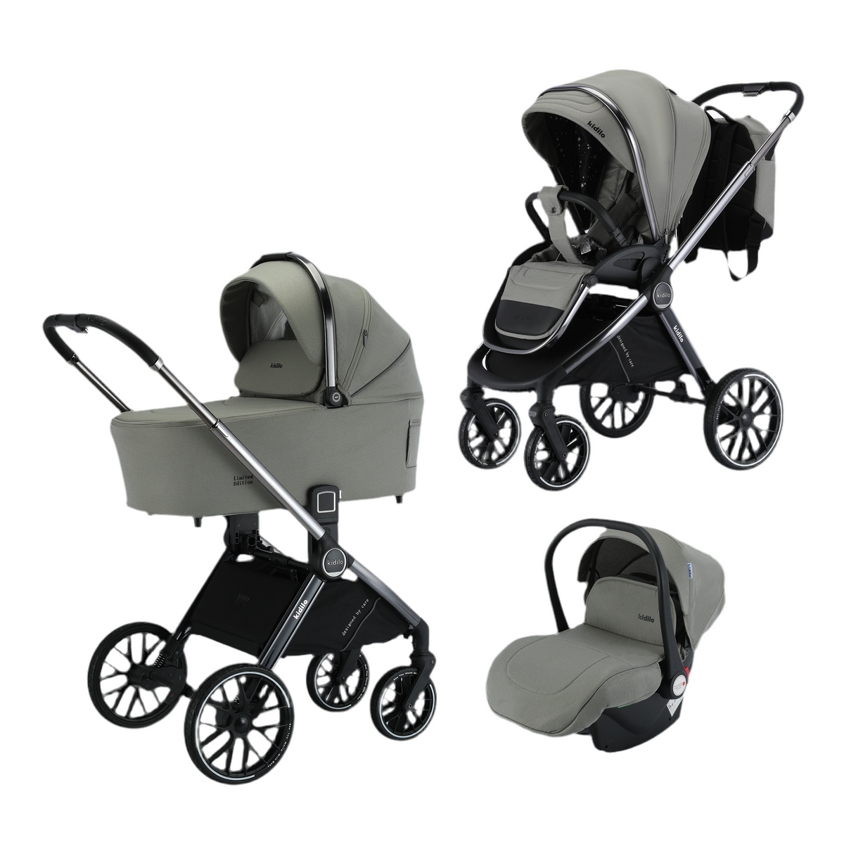 Karrocë Kidilo - Set 4në1 Cortina