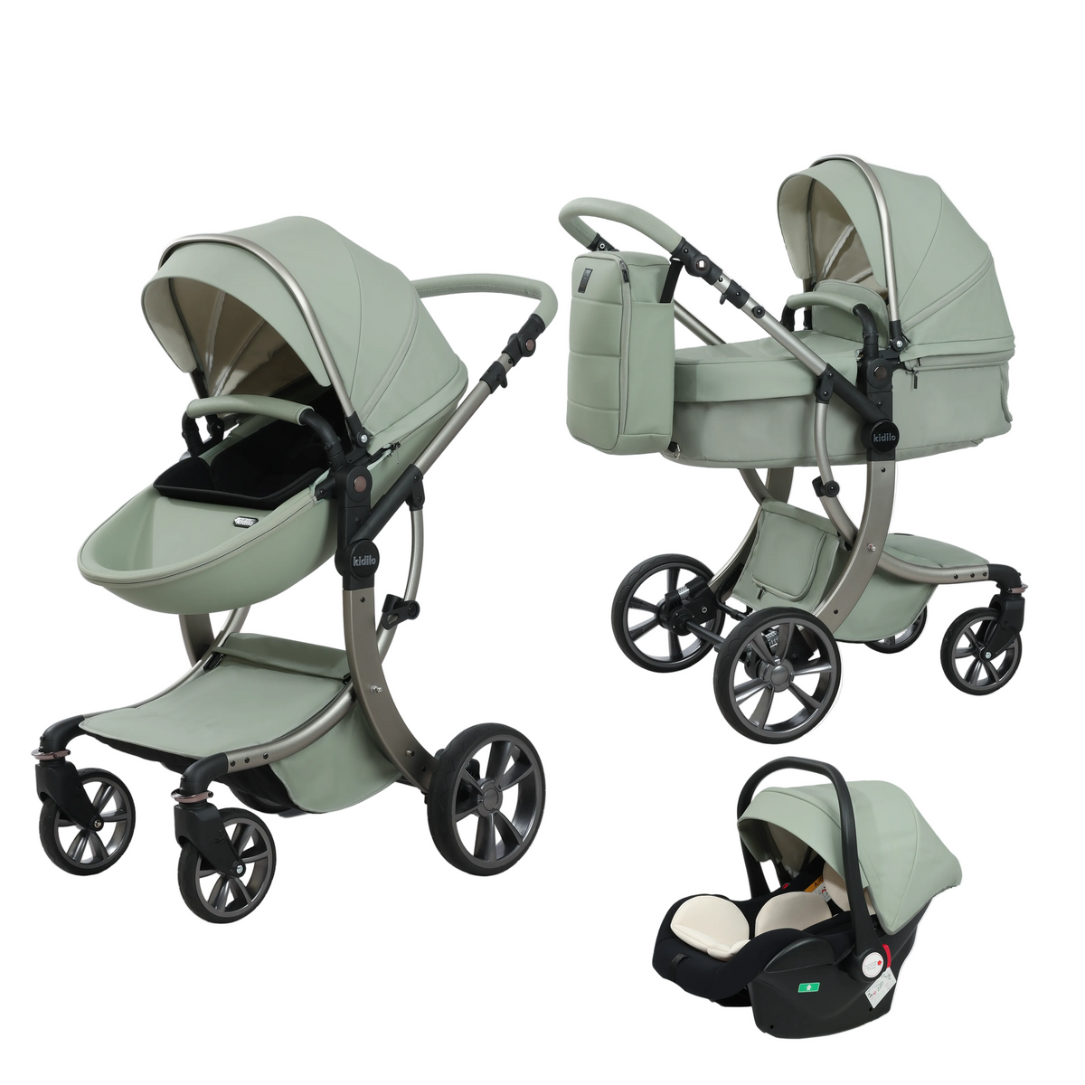 Karrocë Kidilo - Set 3në1 Siena
