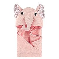 Peshqir për Bebe me Kapuç – Elefant Rozë