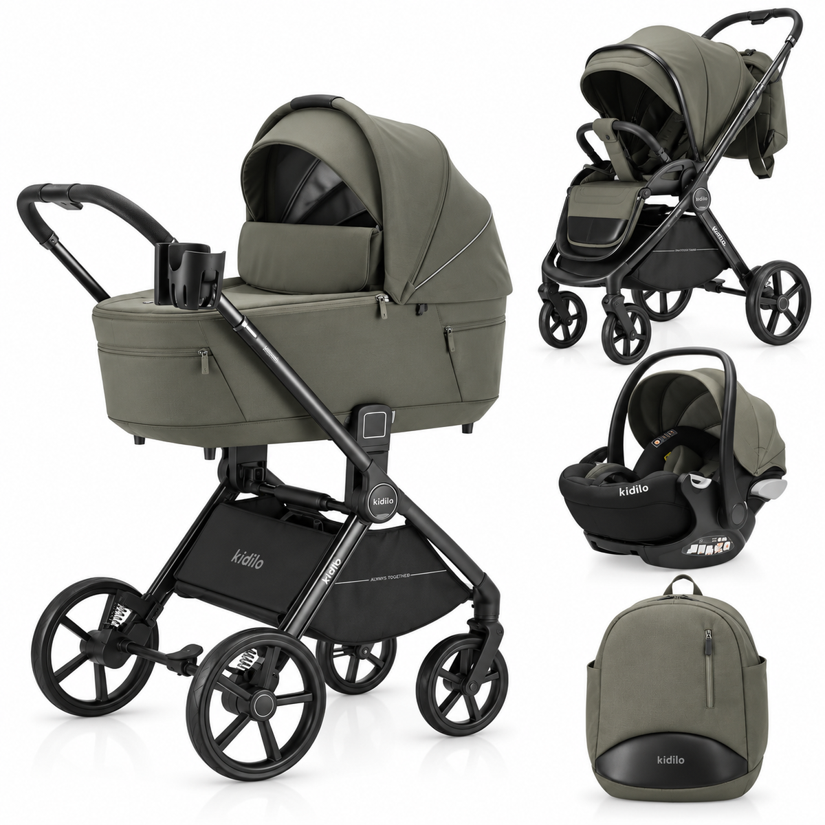 Karrocë Kidilo - Set 4në1 Ancona