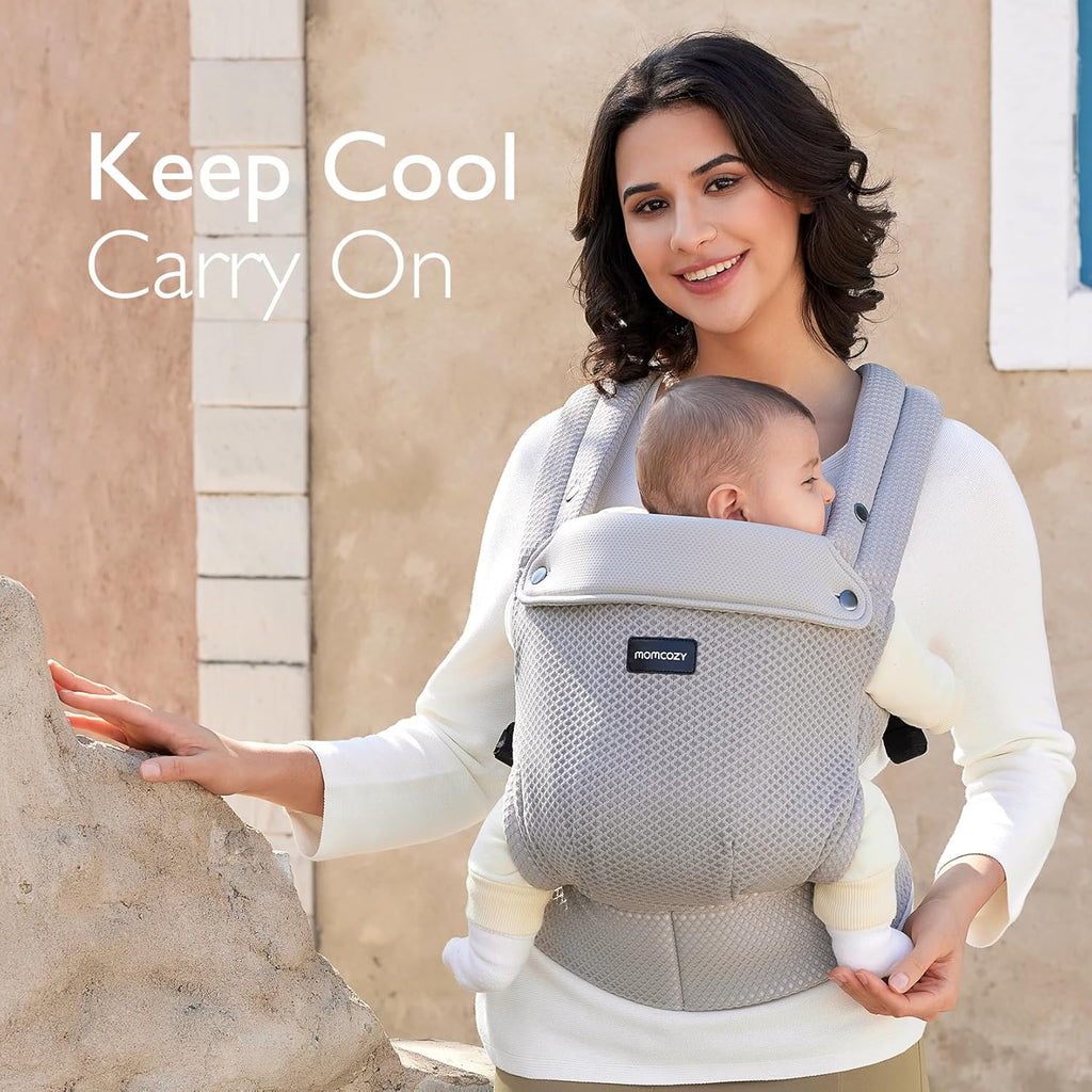 Momcozy BC001 – Kangur - Mbajtës Ajrosës për Foshnjë, 3.5–20 kg