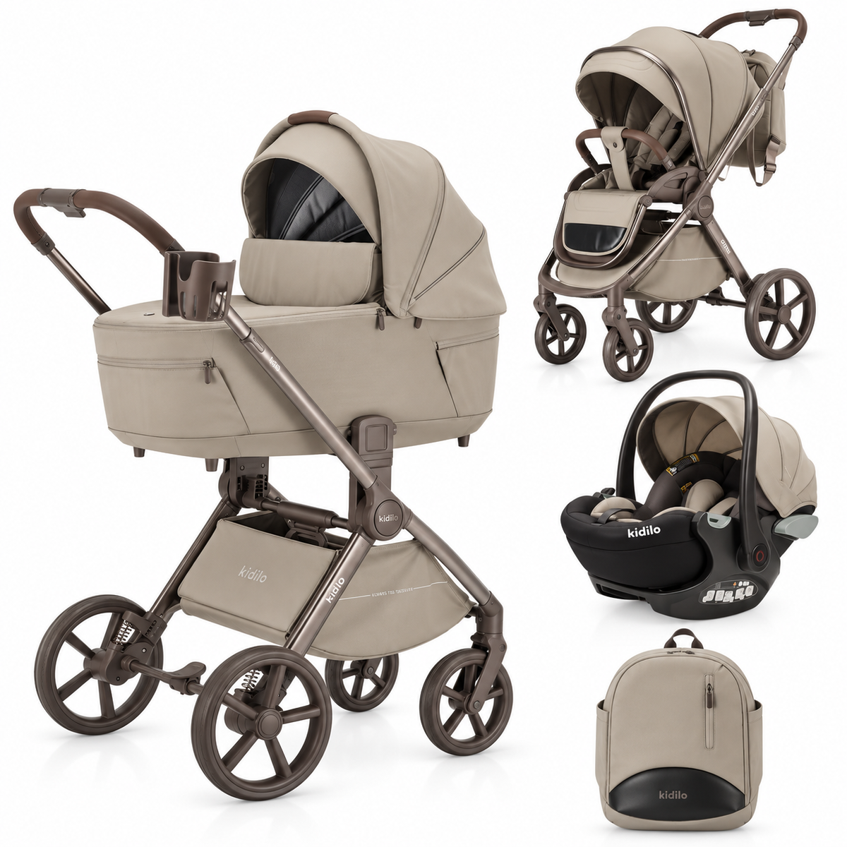 Karrocë Kidilo - Set 4në1 Ancona