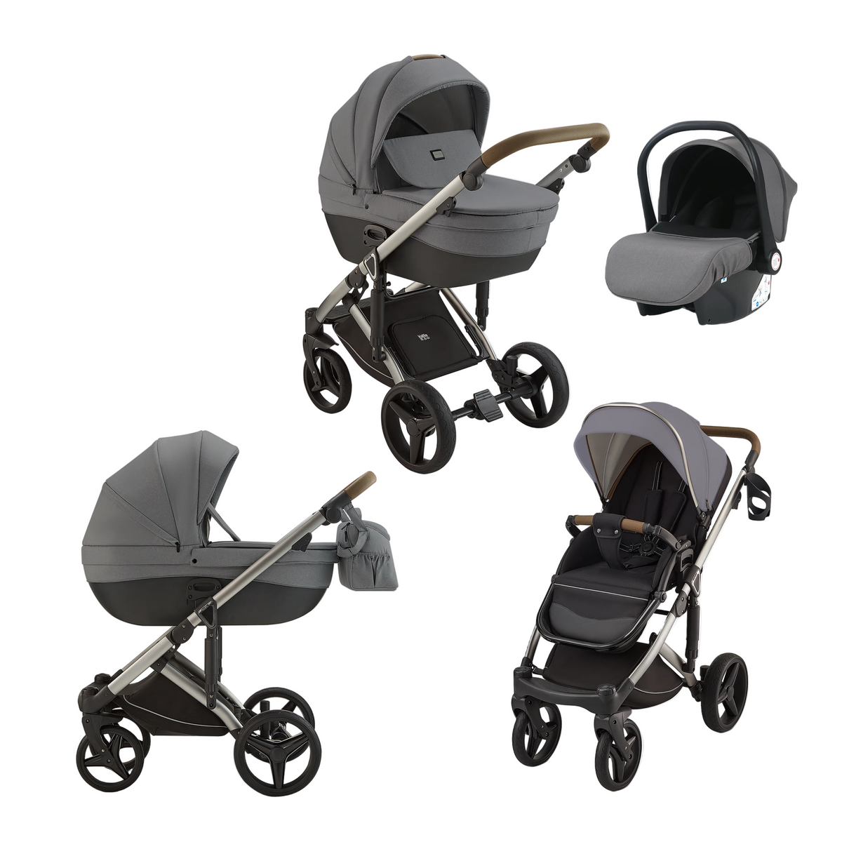 Karrocë Kidilo - Set 4në1 Treviso