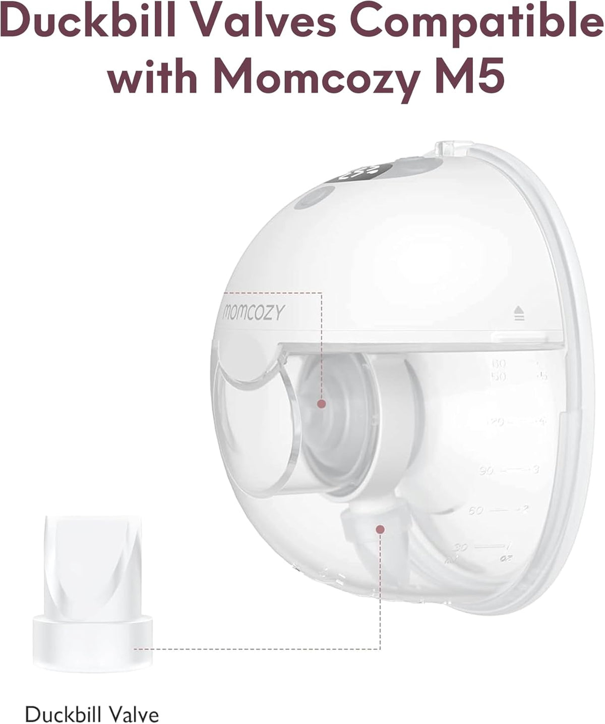 Valvula rezervë duckbill për pompë gjiri Momcozy M5