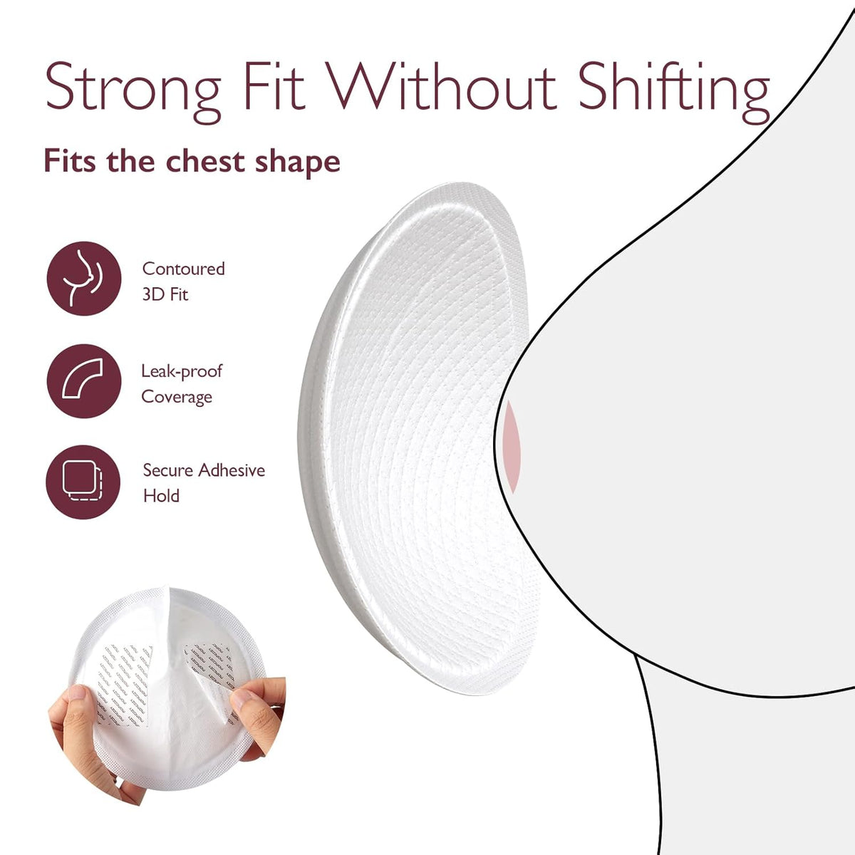 Peceta gjiri njëpërdorimshme Momcozy ultra-thin ultra-absorbent (60 copë)