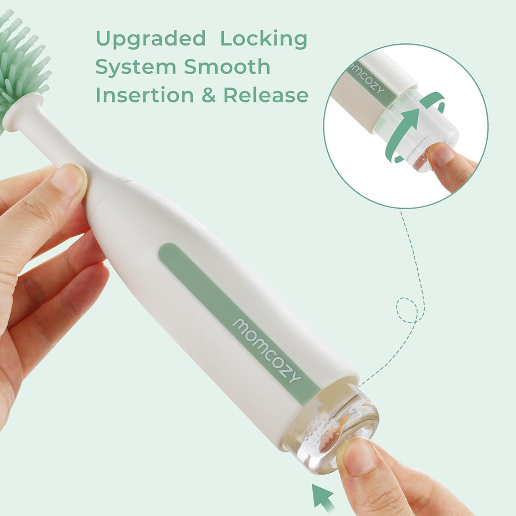 Momcozy LS002 – Set pastrimi shishesh për bebe me Dizajn “Push-Press”