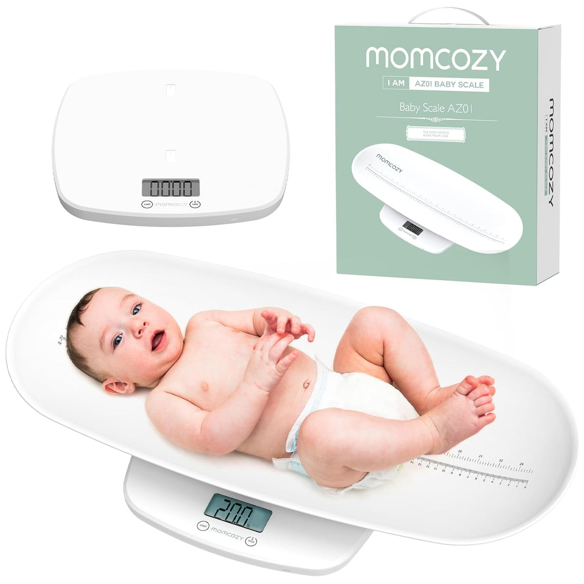 Peshore Multifunksionale për Foshnje Momcozy AZ01 – Matje Peshe dhe Gjatësie