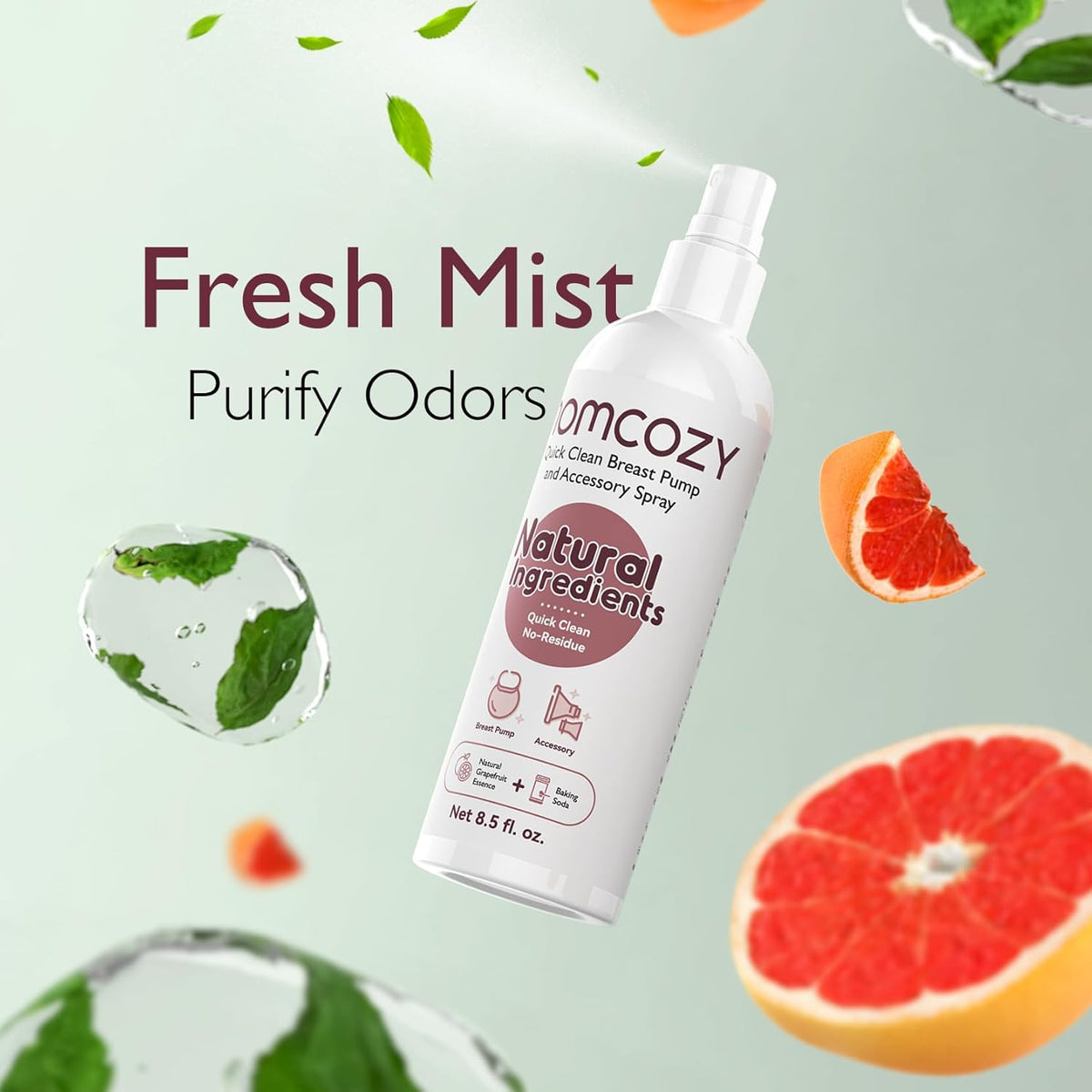 Sprej portativ për pastrimin e pompave të gjirit - Momcozy QC001