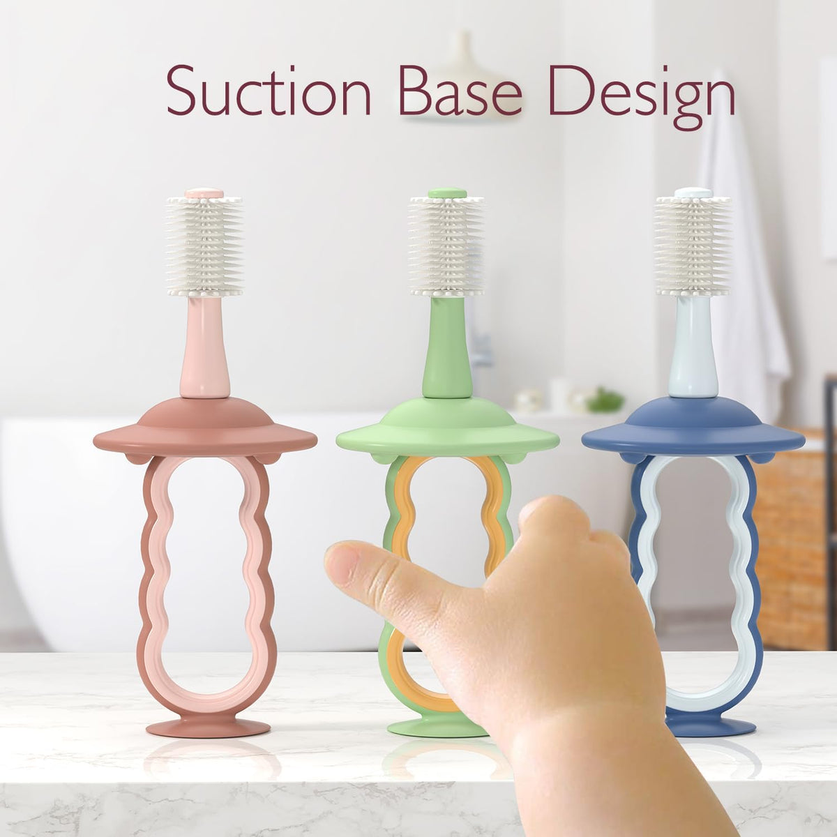 Furçë dhëmbësh për bebe Momcozy Baby Toothbrush , e gjelbert