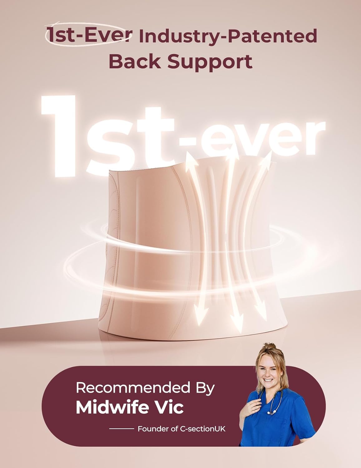 Momcozy Ergowrap Standard – Korset mbështetës pas lindjes me dizajn ergonomik dhe material të frymëmarrshëm