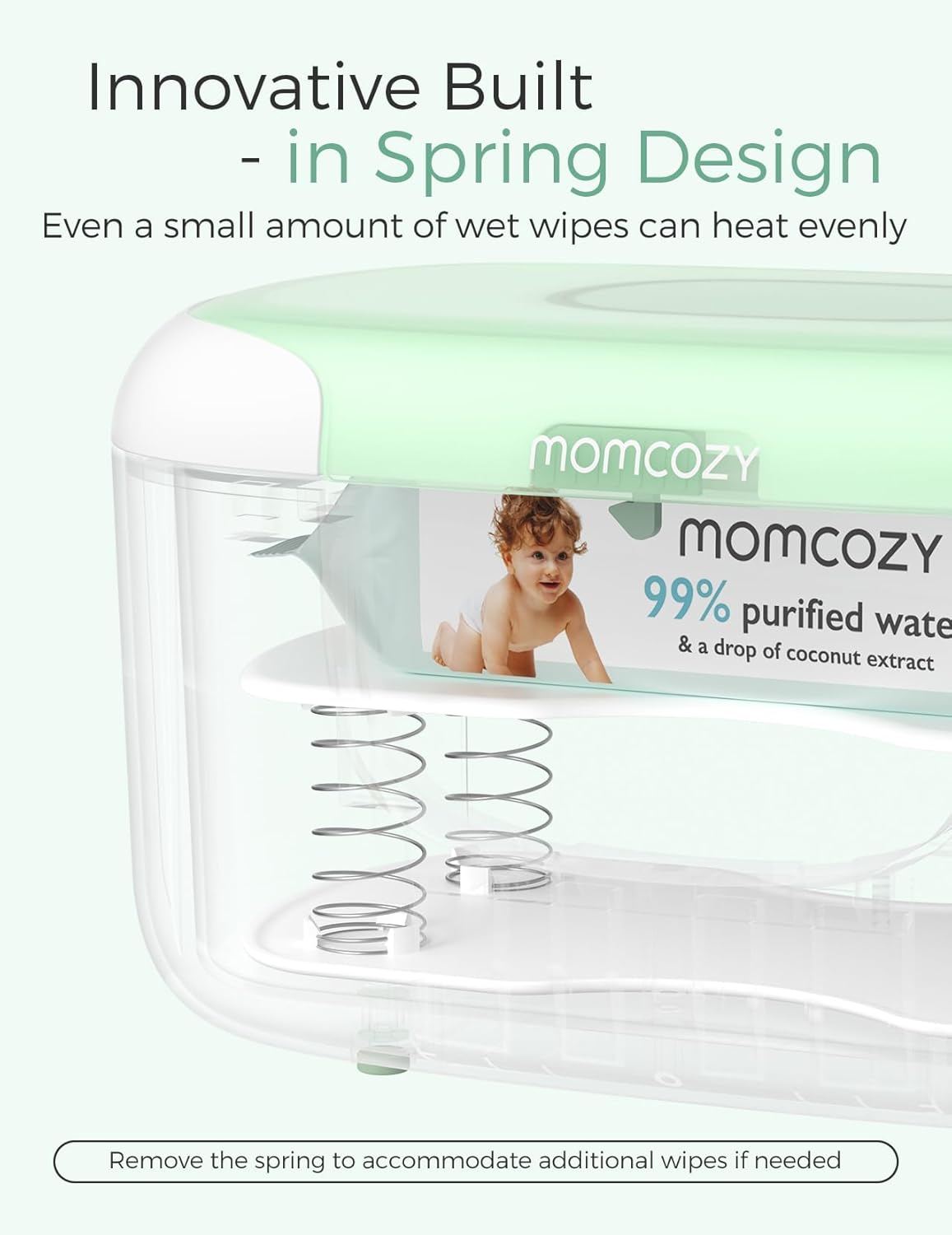 Momcozy WW01 – Ngrohes dhe mbajtës i pecetave (Versioni EU)