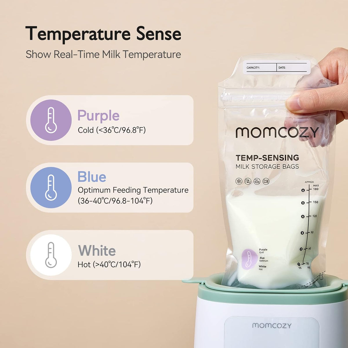 Momcozy MS02 - Qese për ruajtjen e qumështit - 50 copë