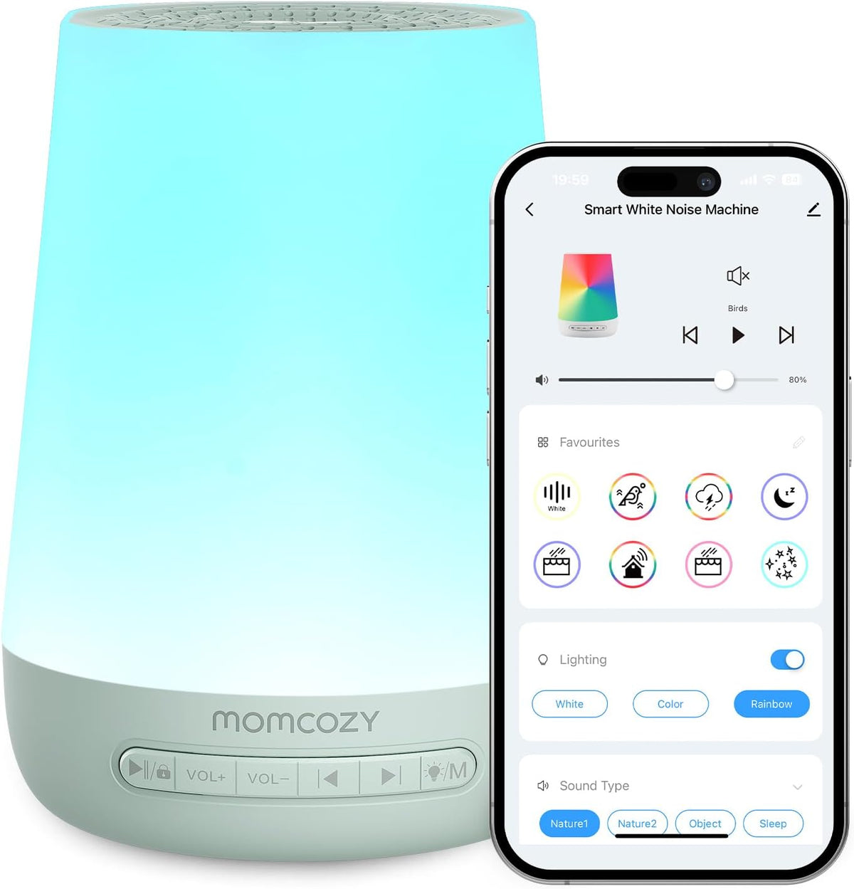 Momcozy – Makina Smart e Zërave për Fëmijë me Kontroll përmes Aplikacionit