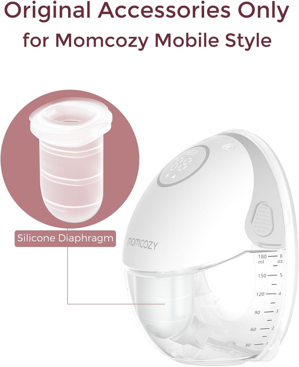 Membranë rezervë për pompë gjiri Momcozy Mobile Style M6, 2 copë