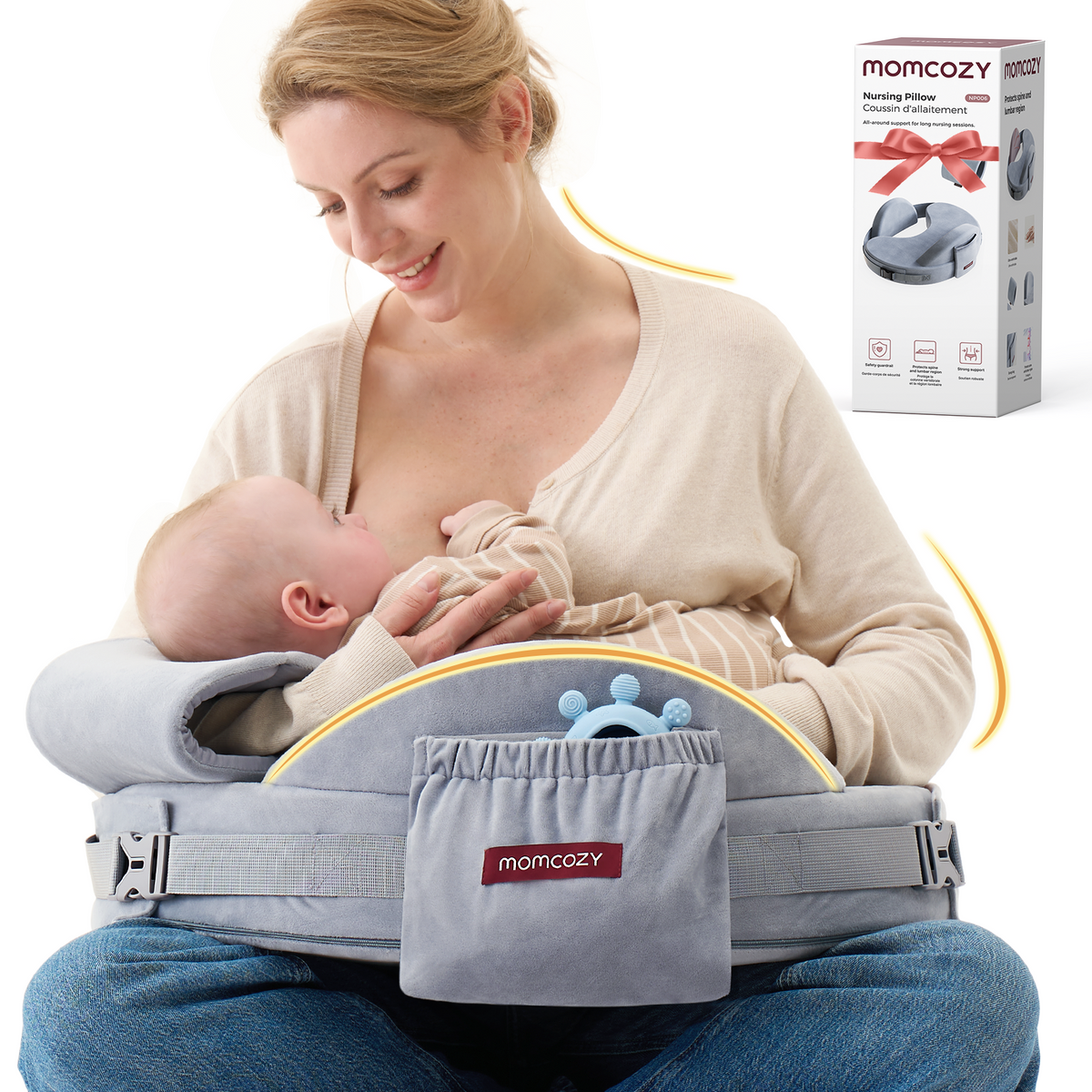 Jastëk ushqyerjeje Momcozy CozyPro për gjidhënie