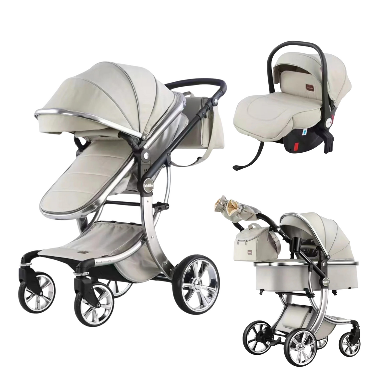 Karrocë Kidilo - Set 3në1 Milano