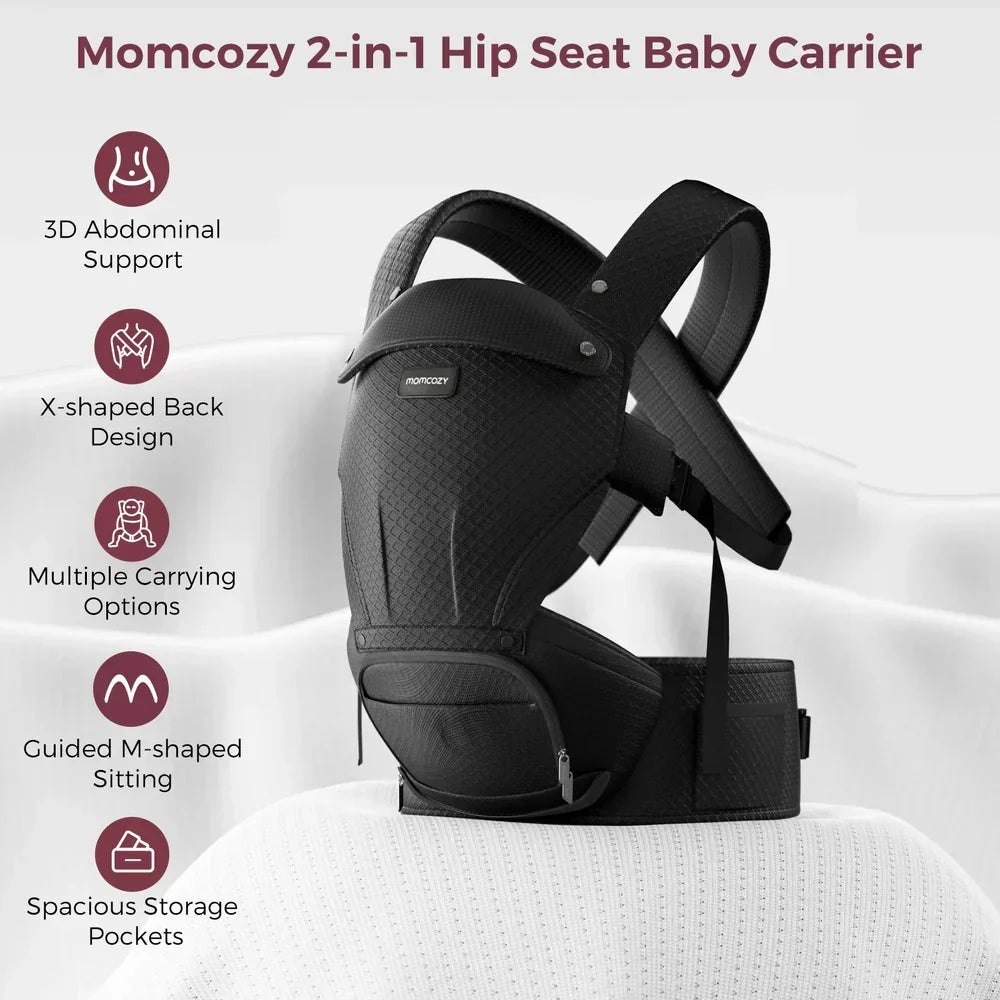 Momcozy kangur (mbajtës) 2n1 me sedilje Air Mesh