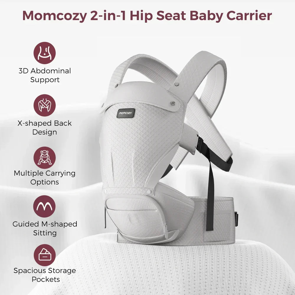 Momcozy kangur (mbajtës) 2n1 me sedilje Air Mesh