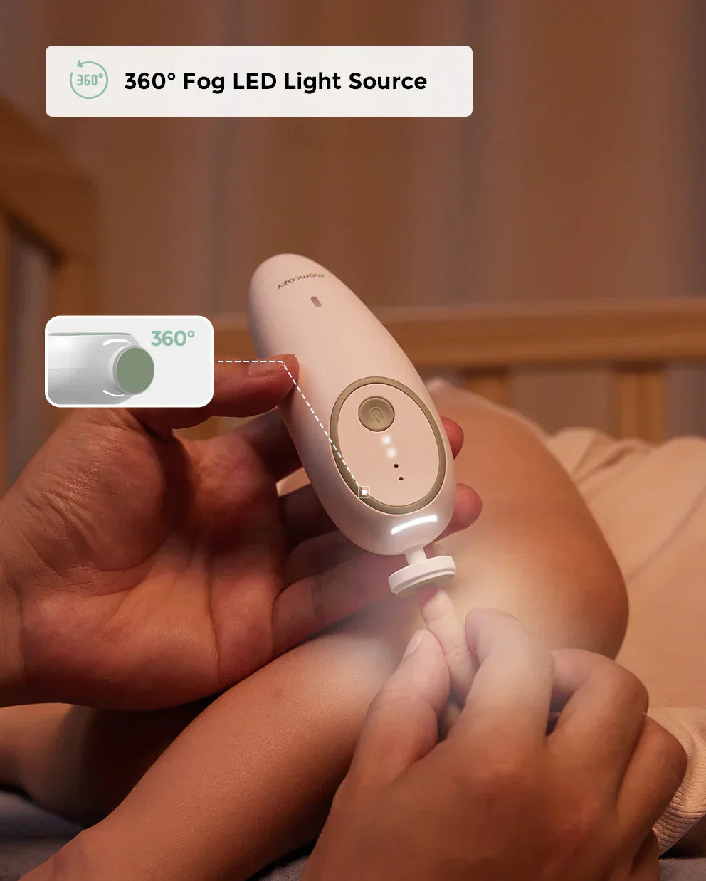 Momcozy NC02 – Prerës Elektrik për Thonjtë e Bebes (Low Noise)