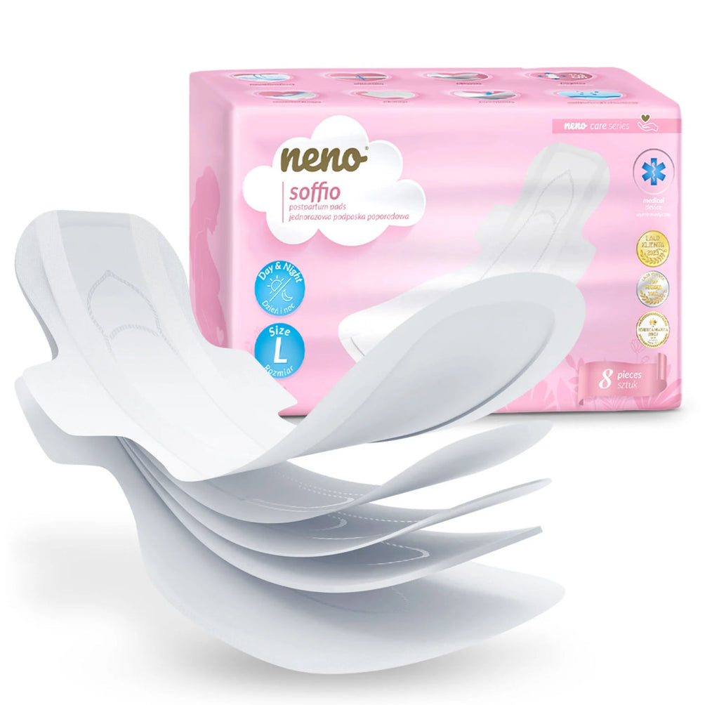 Neno Soffio Peceta postpartum të disponueshme, 8 copë