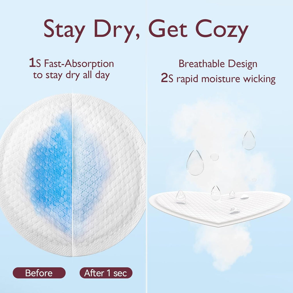 Peceta gjiri njëpërdorimshme Momcozy ultra-thin ultra-absorbent (60 copë)