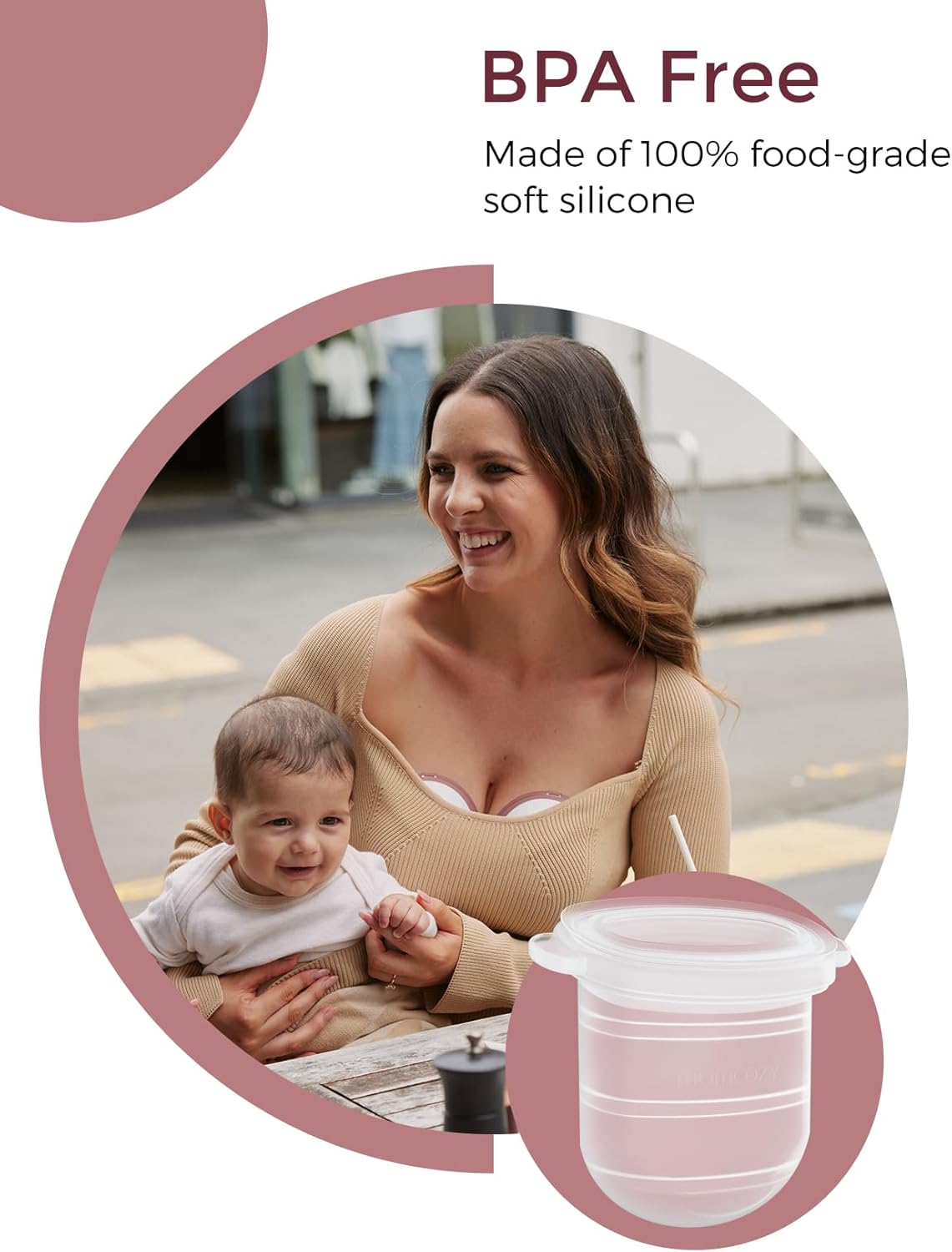 Membranë rezervë për pompë gjiri Momcozy Mobile Style M6, 2 copë