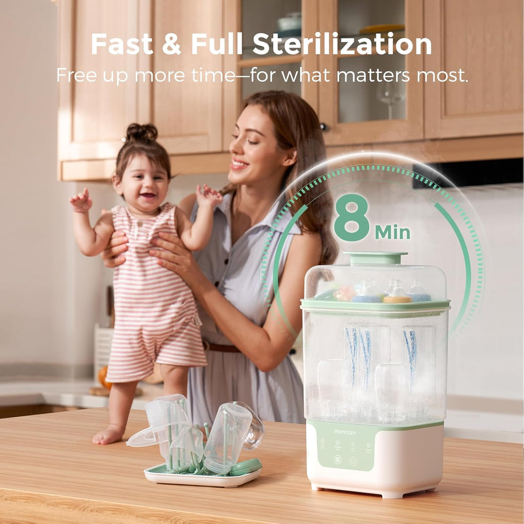 Sterilizues dhe tharëse biberonësh Momcozy BS04, 4 në 1