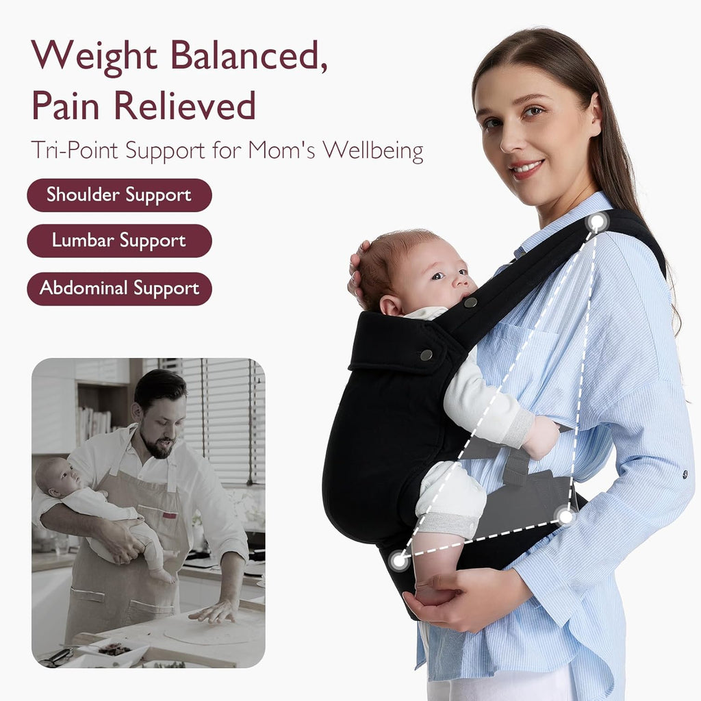 Momcozy BC001 – Kangur - Mbajtës Ergonomik për Foshnjë, 3.5–20 kg