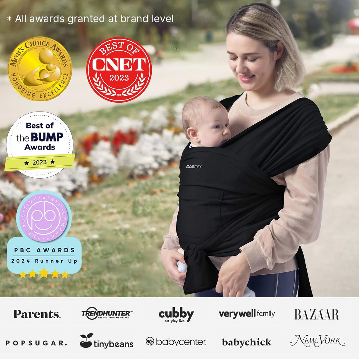 Momcozy – Mbështjellëse për Foshnjë “Baby Wrap Carrier”