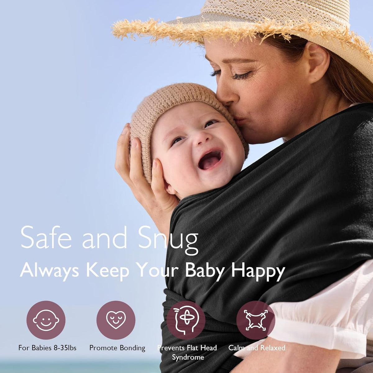 Momcozy – Mbështjellëse për Foshnjë “Baby Wrap Carrier”