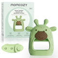 Lodër për dhëmbë për bebe Momcozy silikon food-grade (0–12 muaj)