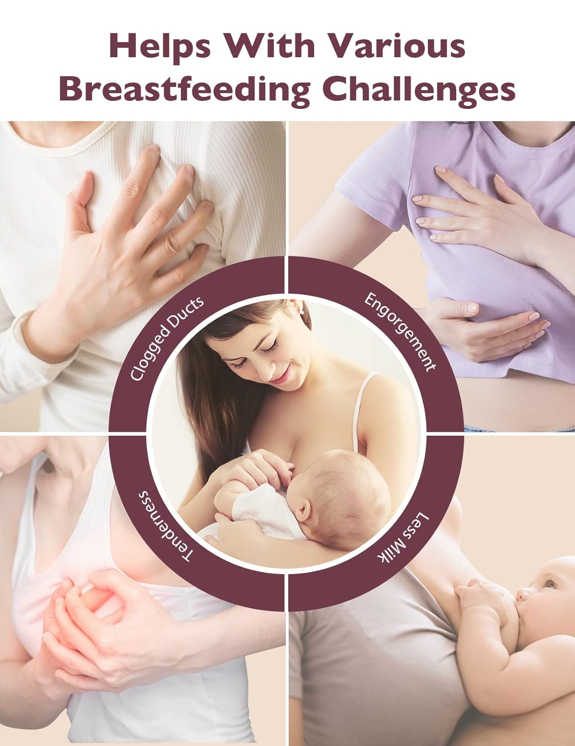 Momcozy 3në1 Masazhues Pompimi (Kneading Lactation Massager)