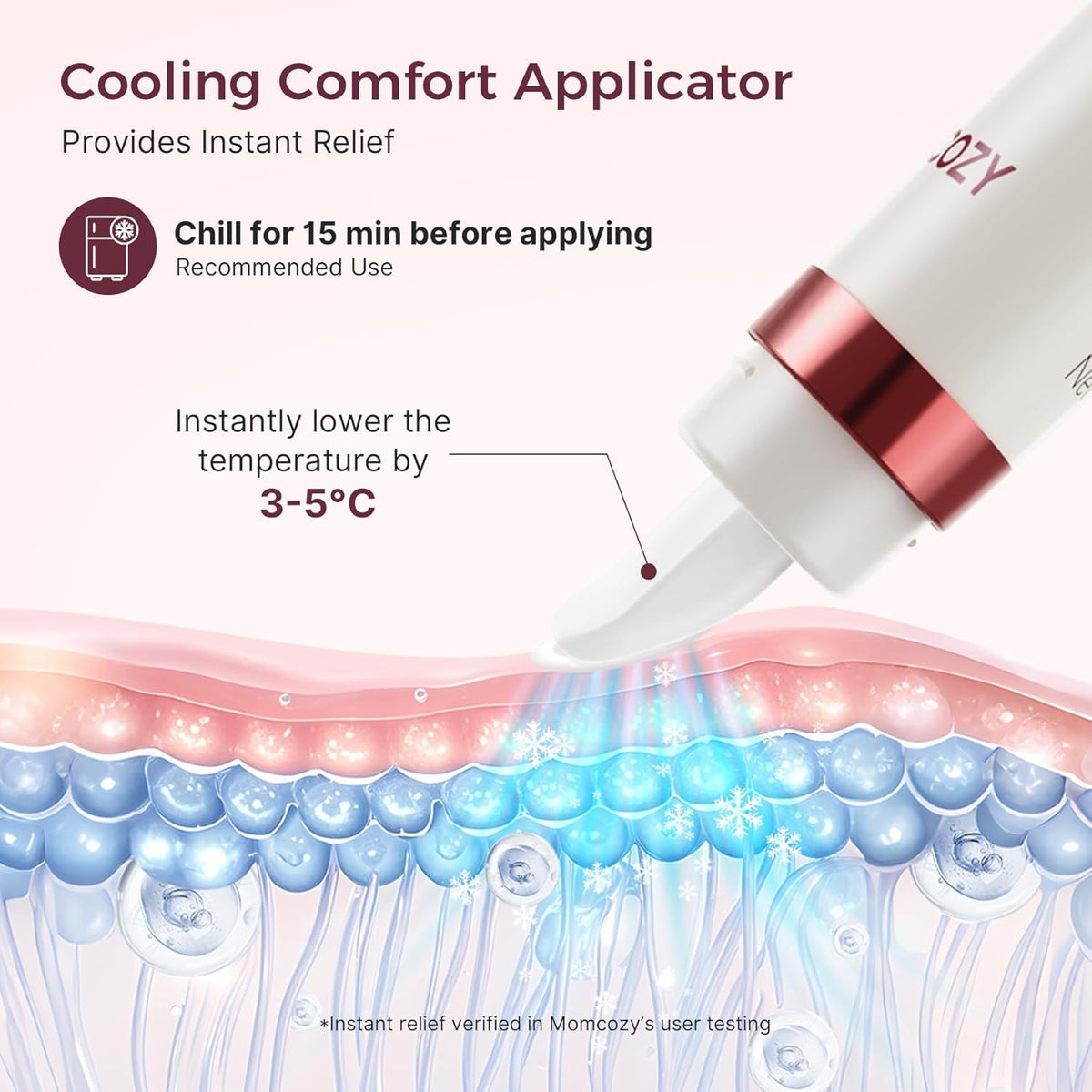 Krem për thithka Momcozy NM002 Cooling, me aplikator qeramik, lanolin-free, 50g