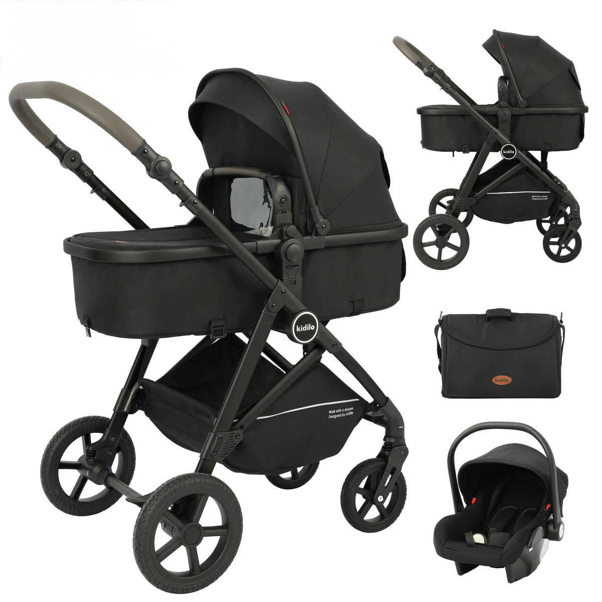 Karrocë Kidilo - Set 3në1 Parma