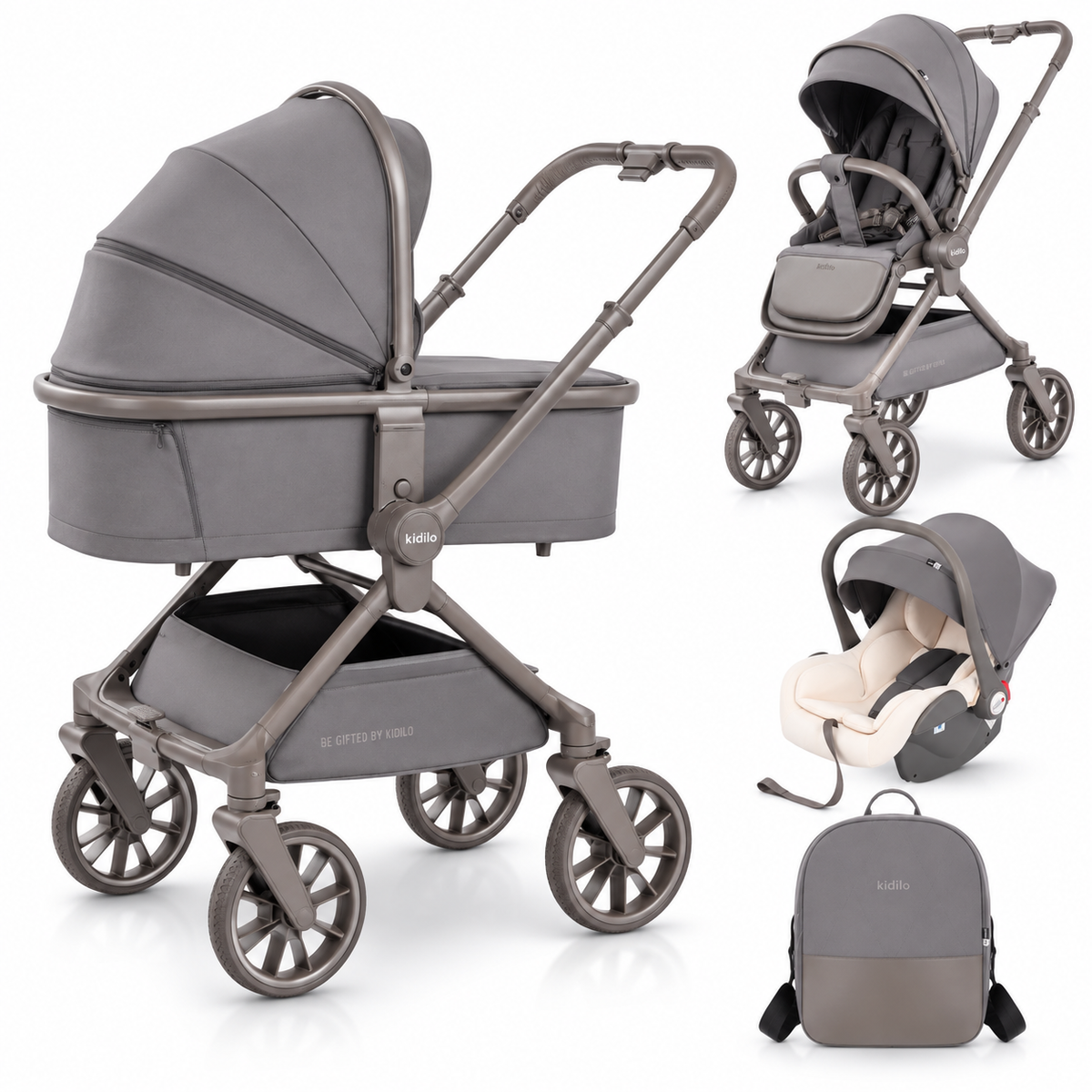 Karrocë Kidilo - Set 3në1 Rome