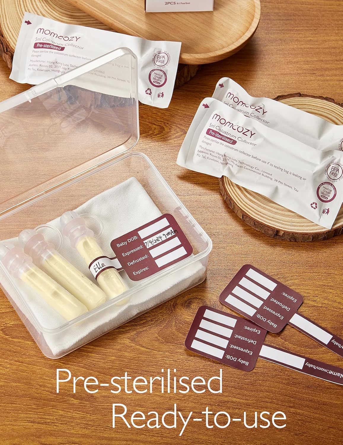 Enë për mbledhjen e kolostrumit Momcozy (Colostrum Collector Container) - 6 copë
