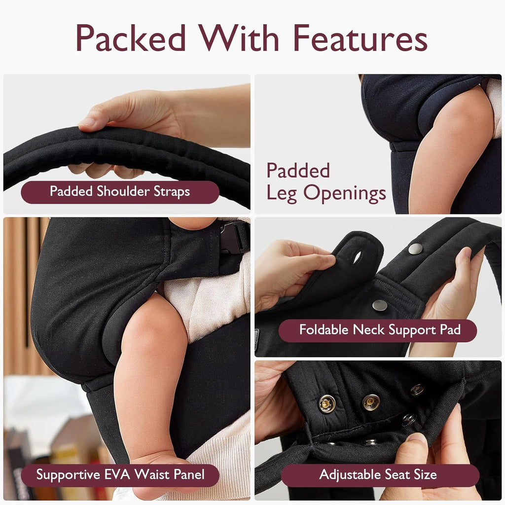 Momcozy BC001 – Kangur - Mbajtës Ergonomik për Foshnjë, 3.5–20 kg
